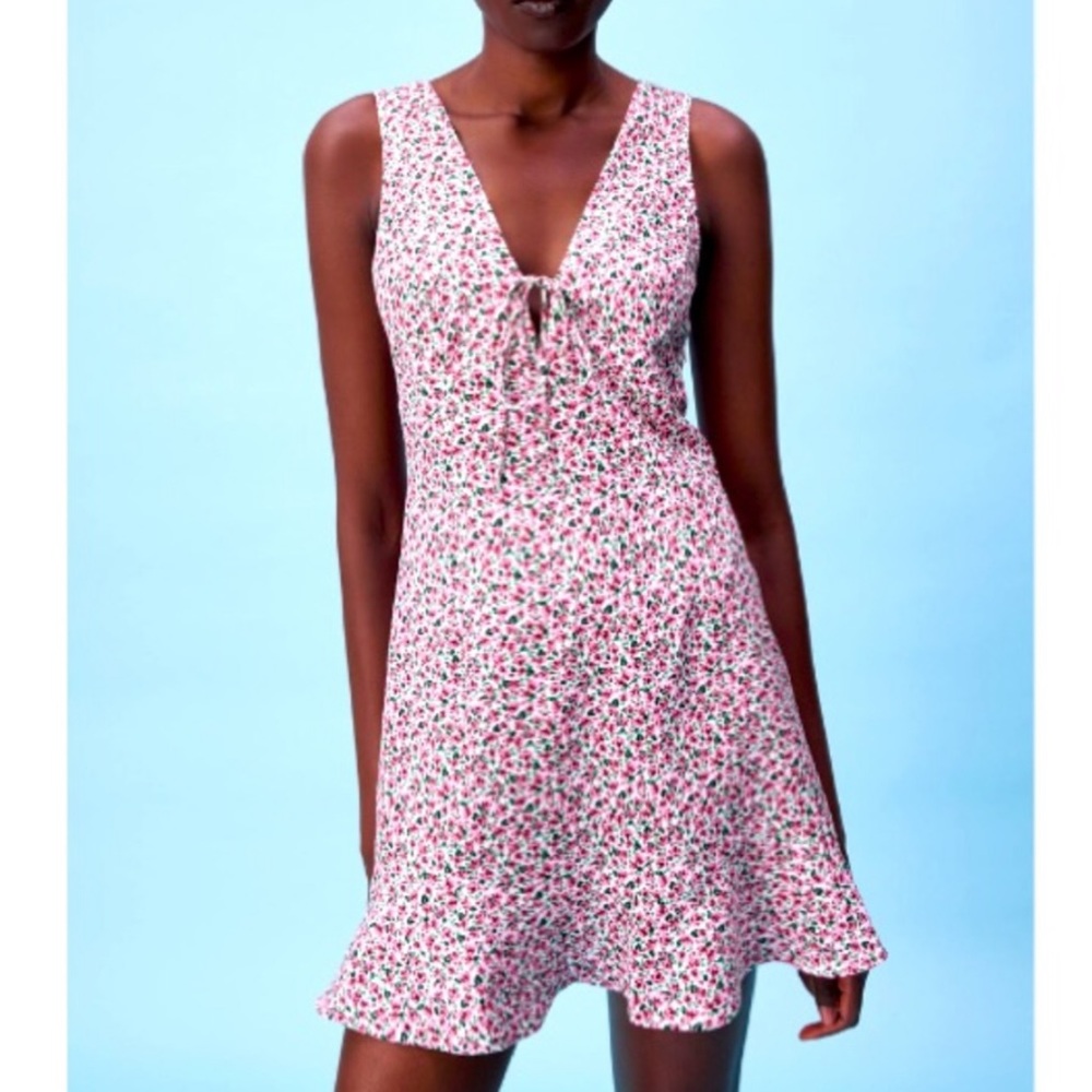 Zara - Floral Print Mini Dress